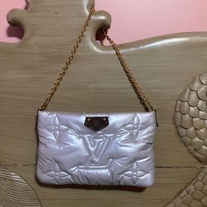 Louis Vuitton Pillow Pochette Econyl silver bag AUTHENTIC